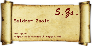 Seidner Zsolt névjegykártya